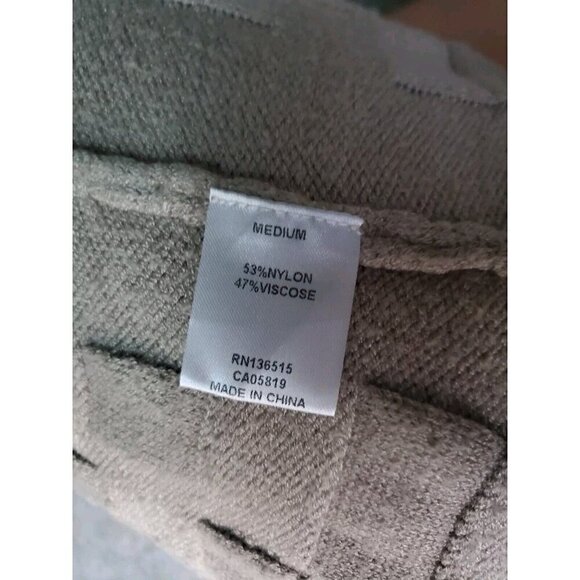 Harper Lane Sleeveles Sweater Women's Size M  Brownish Textured Fringe Open Back - Picture 9 of 12